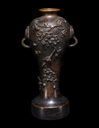 A Pair of Chinese Bronze Vases