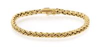An 18 Karat Yellow Gold Woven Link Bracelet, Tiffany & Co., 8.30 dwts.