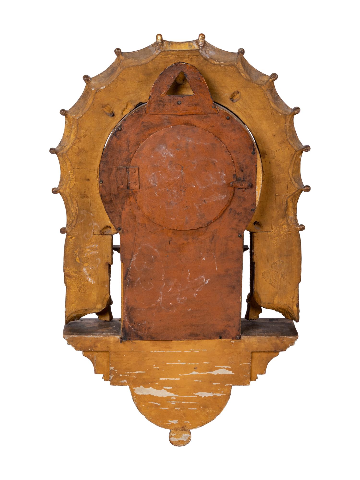 A Swedish Giltwood Wall Clock