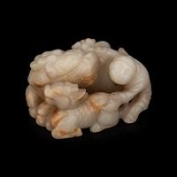Two Chinese Celadon Jade Carvings