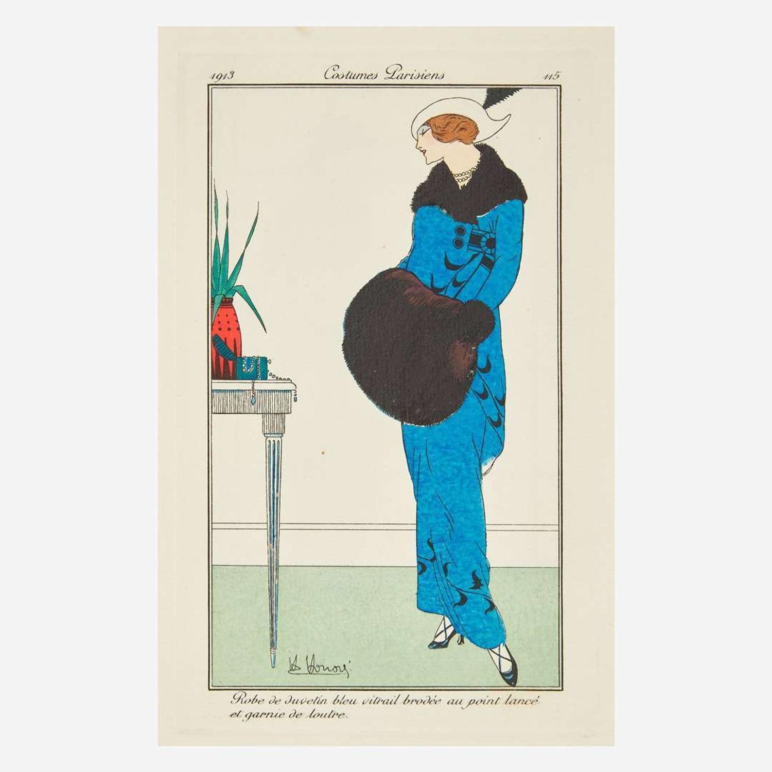 [Children's & Illustrated] [Barbier, George, Léon Bakst, Jean Cocteau, etc.] Complete Set of "Journal des dames et des modes"