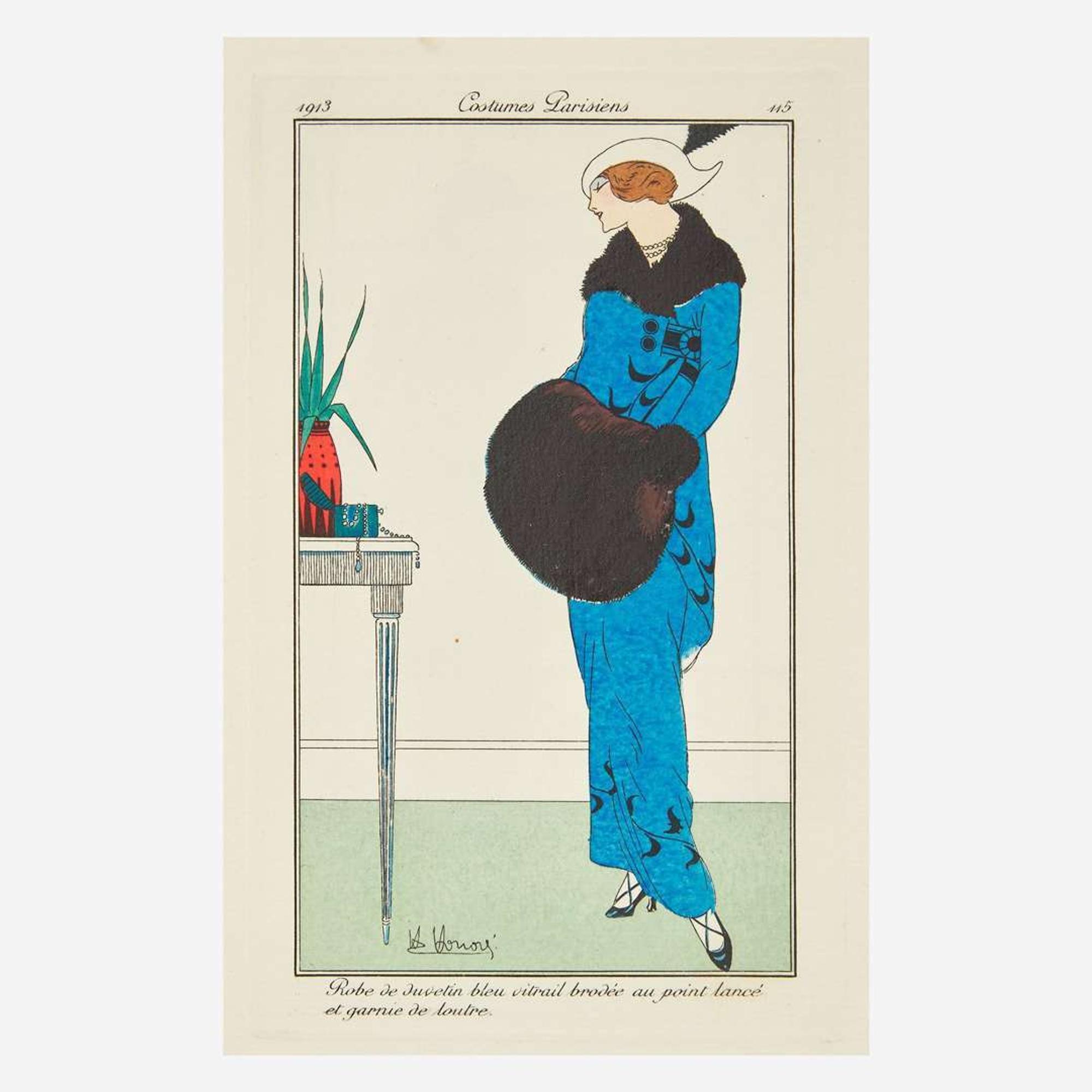 [Children's & Illustrated] [Barbier, George, Léon Bakst, Jean Cocteau, etc.] Complete Set of "Journal des dames et des modes"