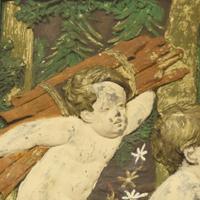 A Relief Panel with Cherubs 47" W x 2" D x 37" H — Argentina, 20th Century