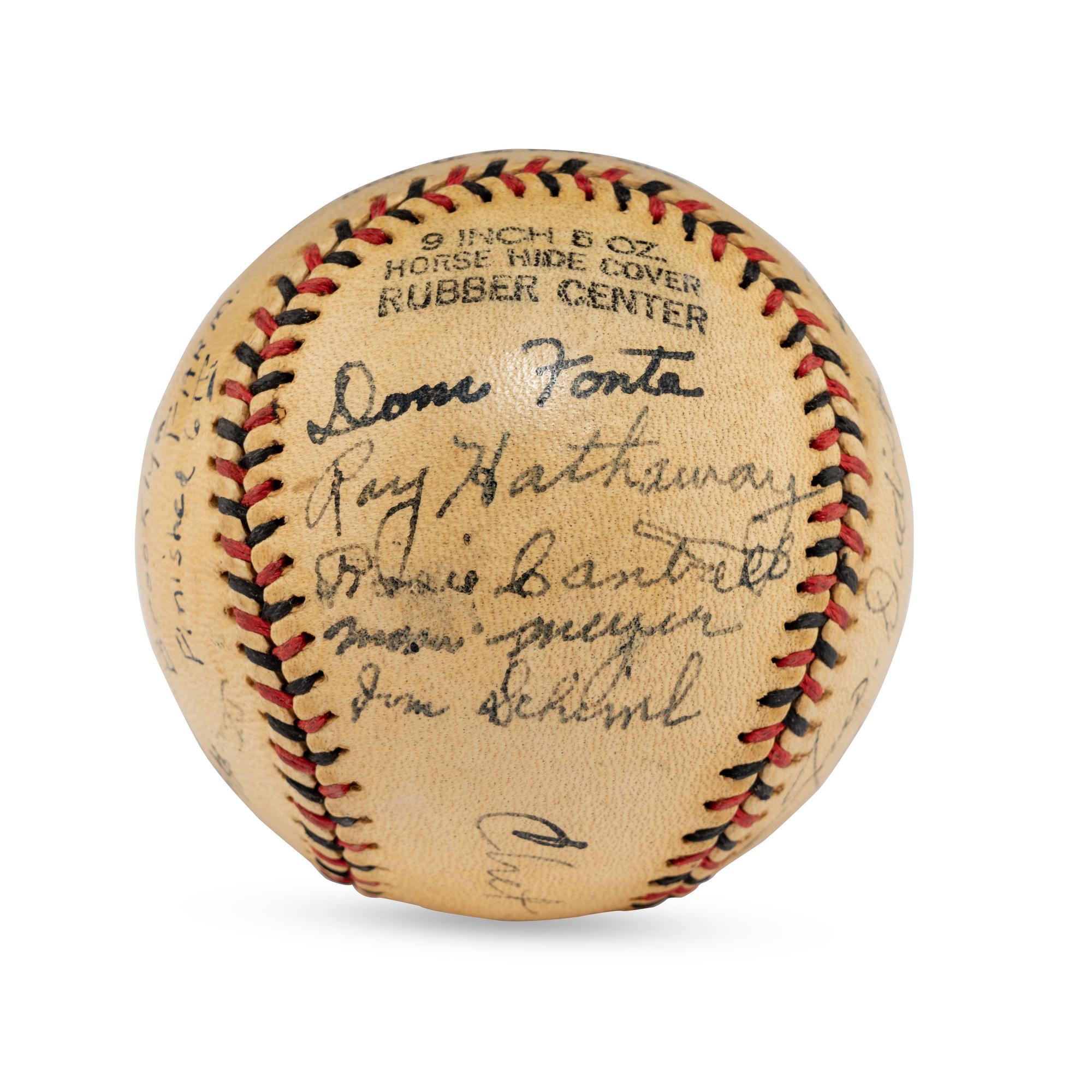 A 1939 Dayton Wings Team Signed Autograph Baseball