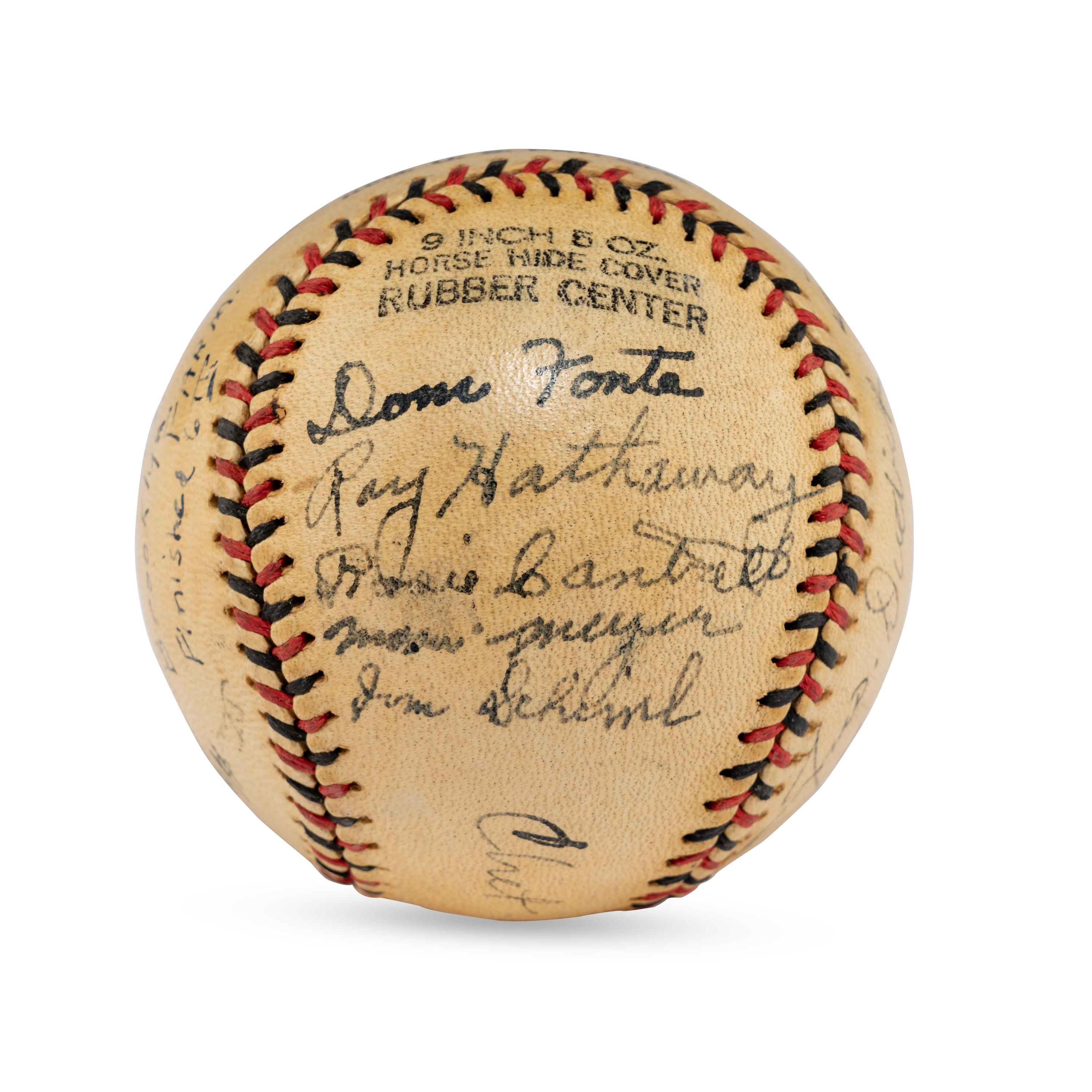 A 1939 Dayton Wings Team Signed Autograph Baseball