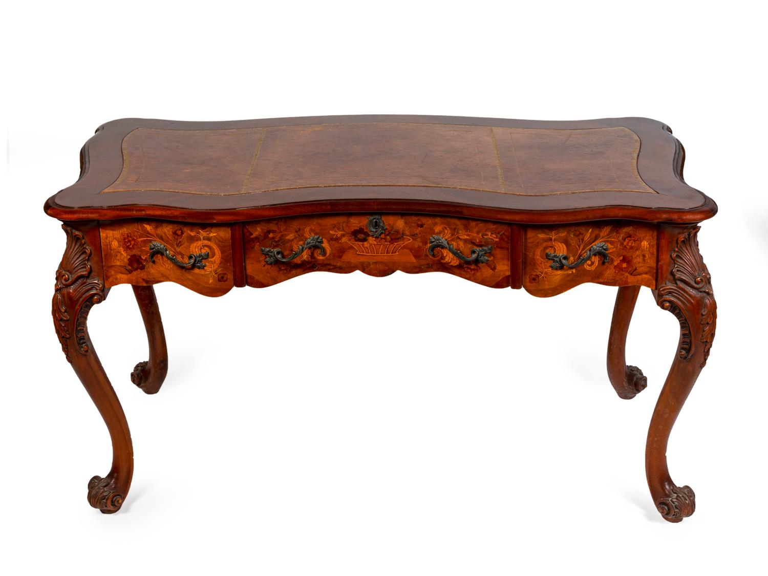 A Louis XV Style Walnut Writing Table — 20TH CENTURY