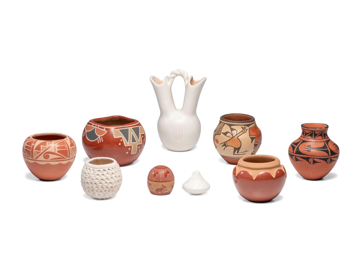 Group of Pueblo Pottery