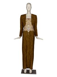Mary McFadden Strapless Gown and Bolero