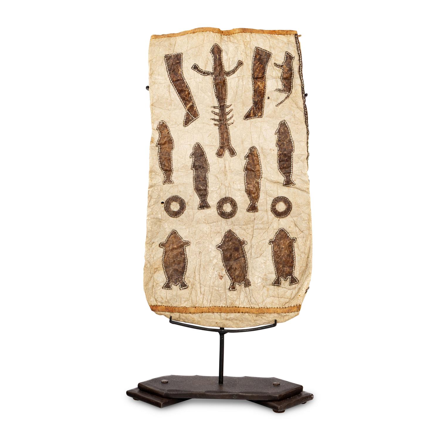 Inuit Seal Skin Bag, with Hunter's Decoration