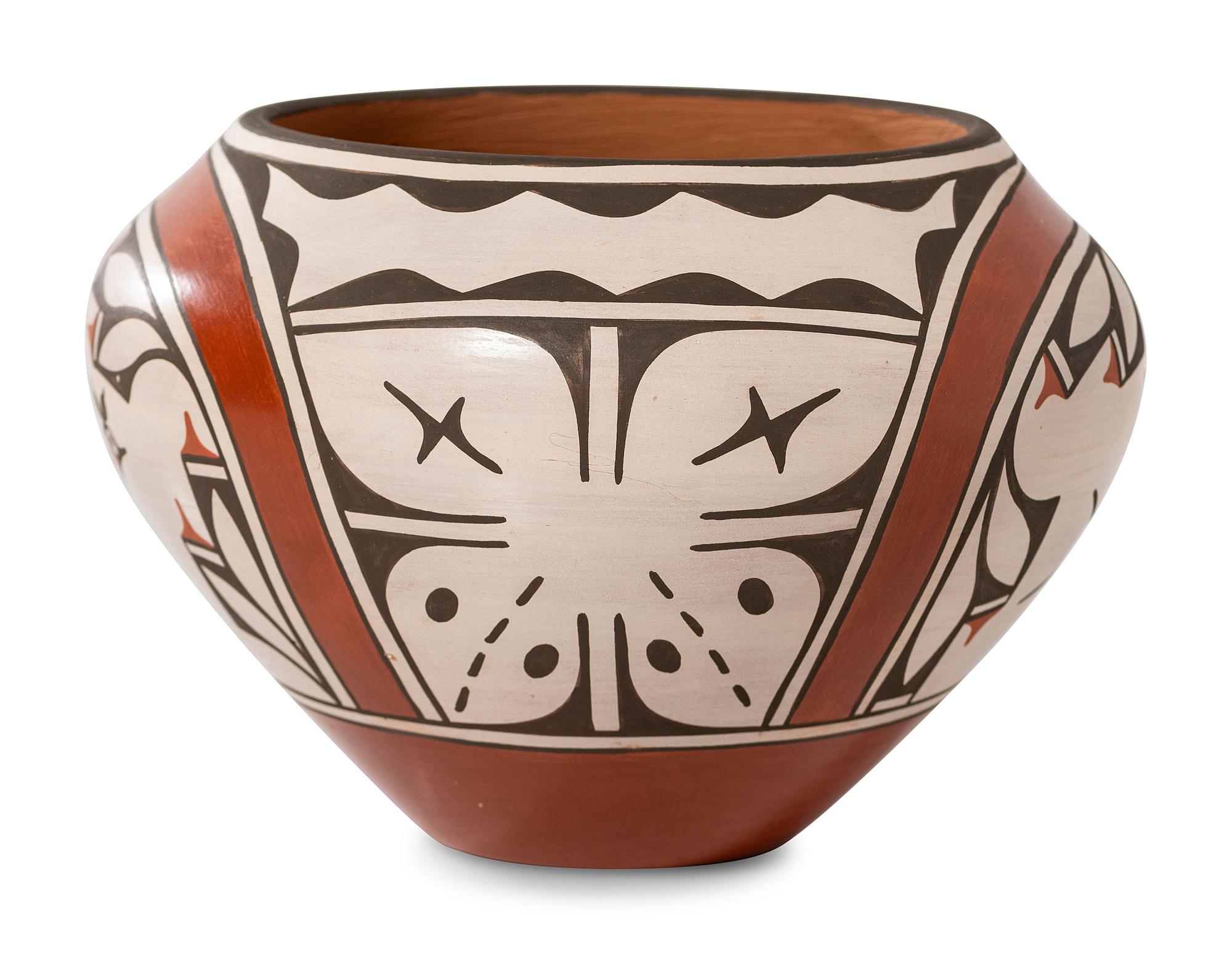 Polychrome Jar, with Birds