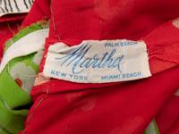 BILL BLASS, FLORAL PRINT HALTER DRESS