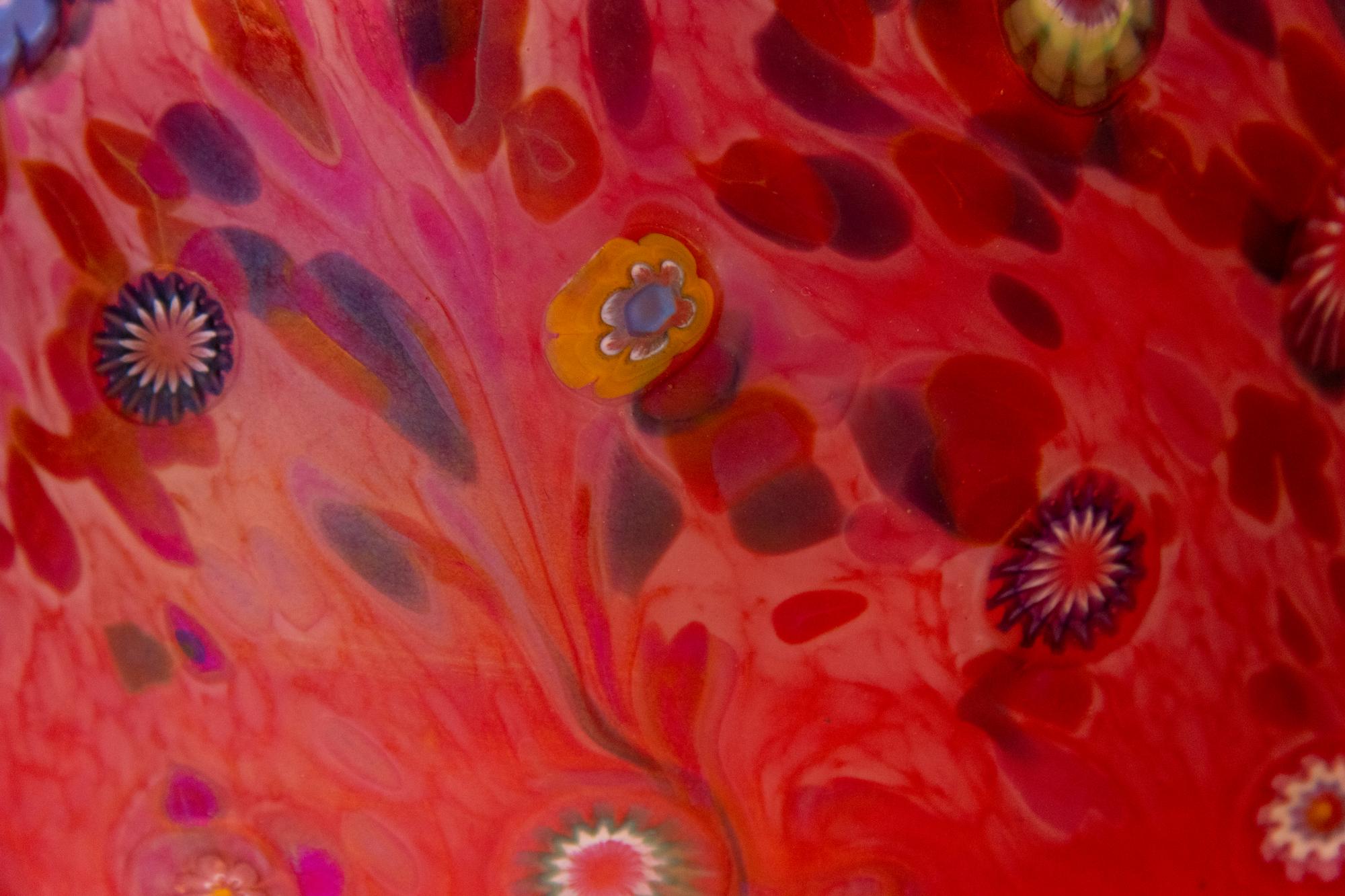A Pair of Blown Glass Table Lamps