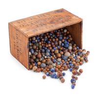 An Early Collection of Glass and Clay Marbles