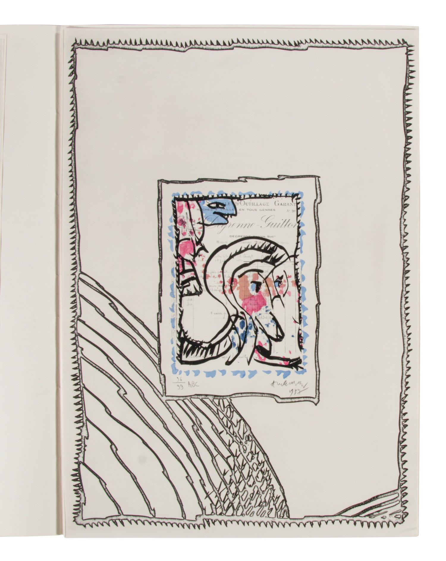 ABC de correspondance (complete portfolio of five with original folio with text), 1987