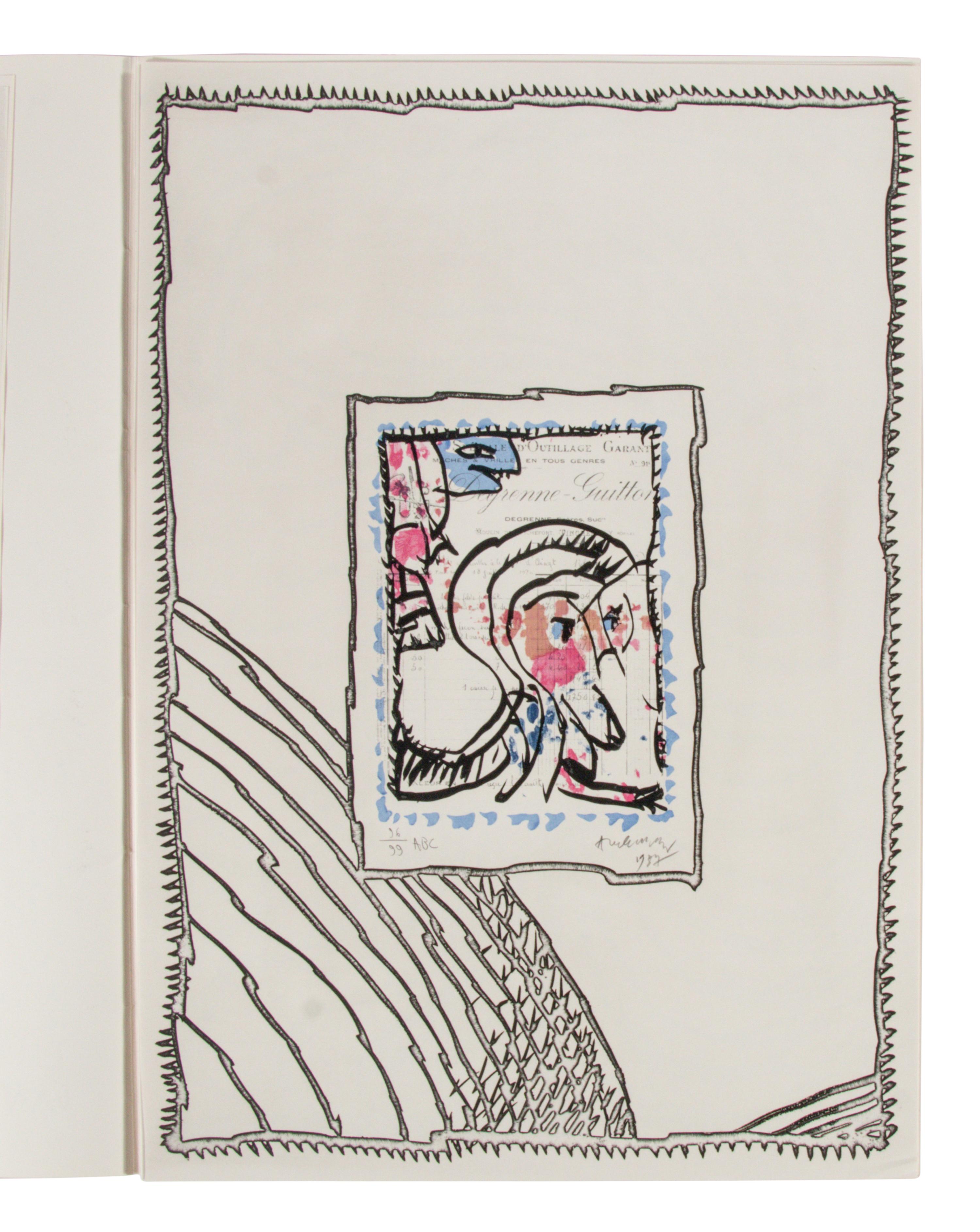 ABC de correspondance (complete portfolio of five with original folio with text), 1987