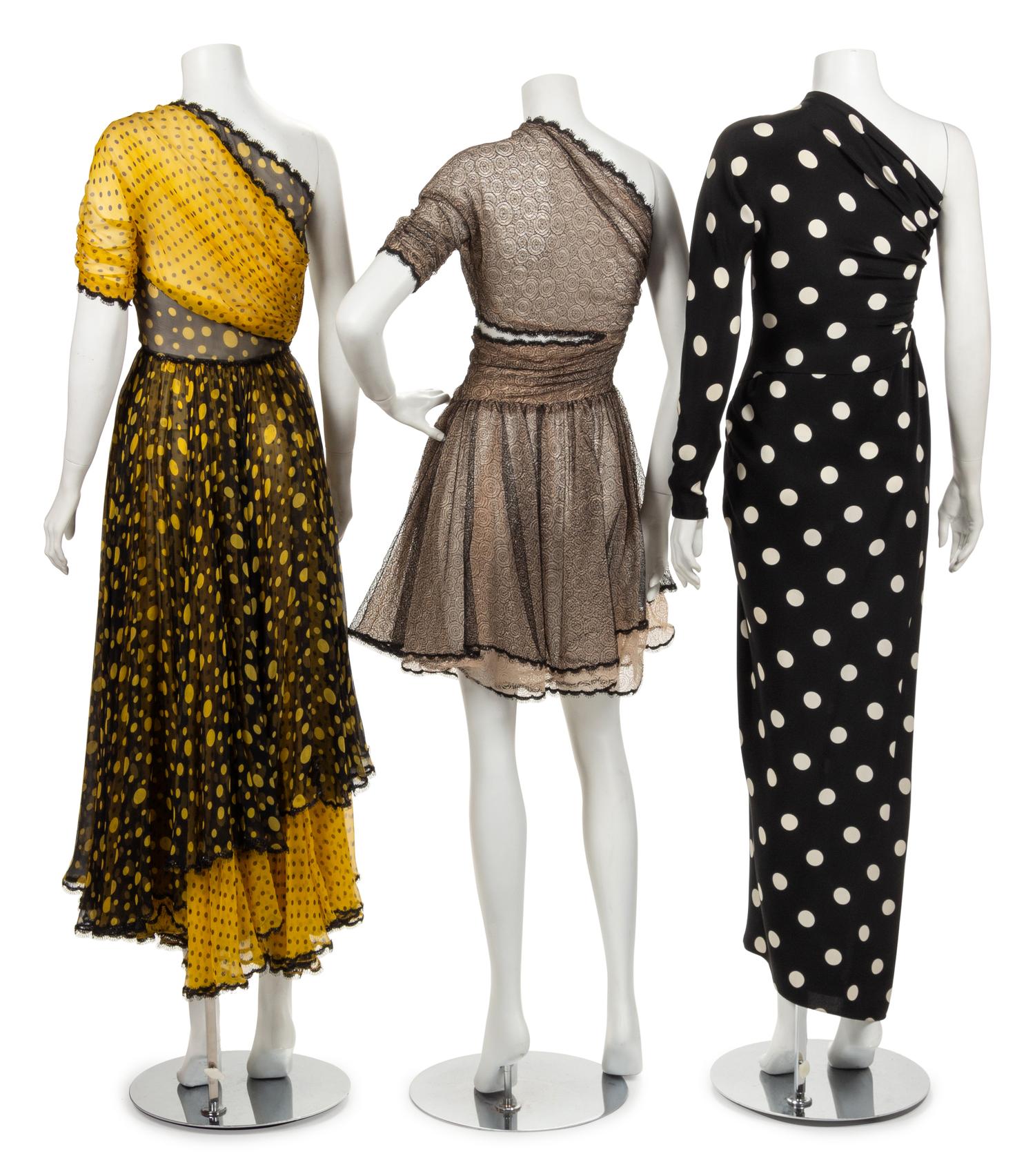 Three Geoffrey Beene Dresses, 1980s