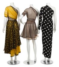 Three Geoffrey Beene Dresses, 1980s