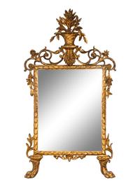 A Louis XVI Style Giltwood Mirror — 19TH CENTURY