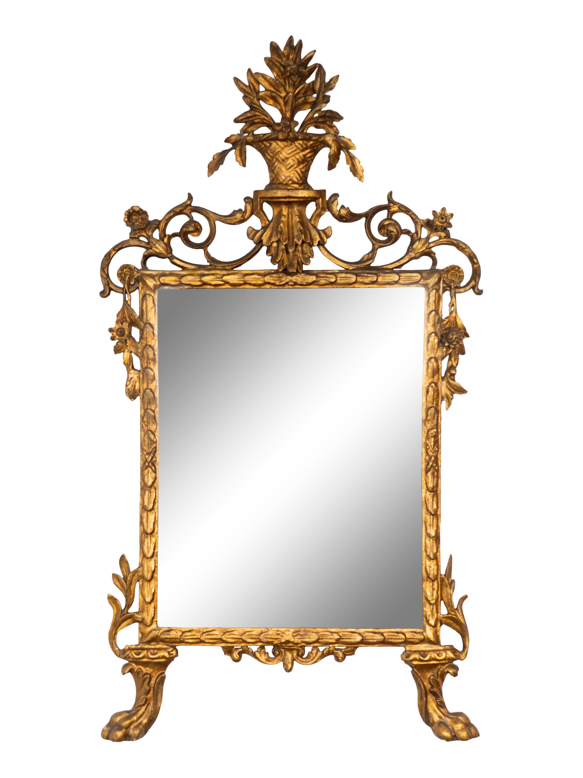 A Louis XVI Style Giltwood Mirror — 19TH CENTURY