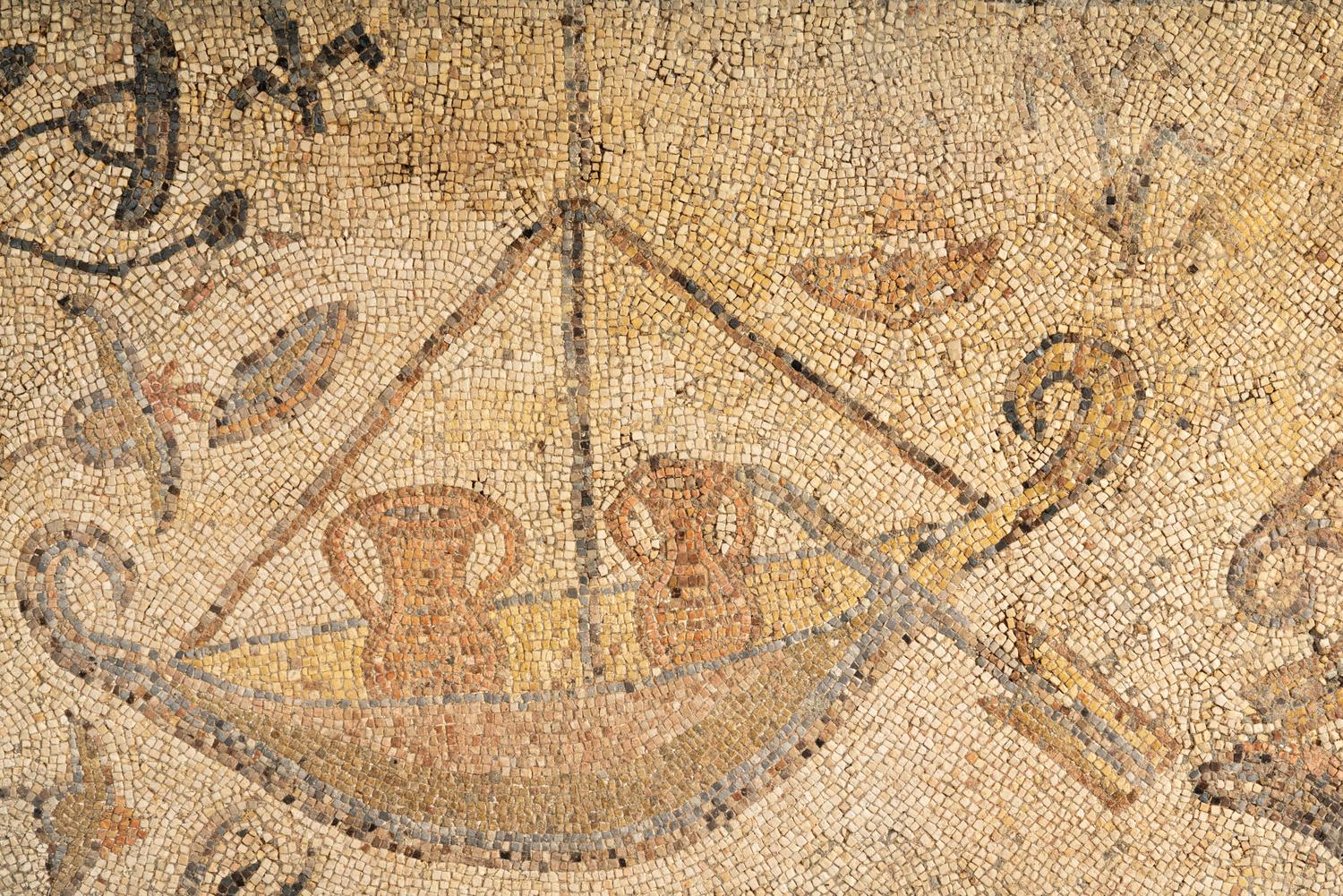 A Byzantine Mosaic Panel with Ships