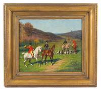 English School, (Late 19th Century), Hunting Party