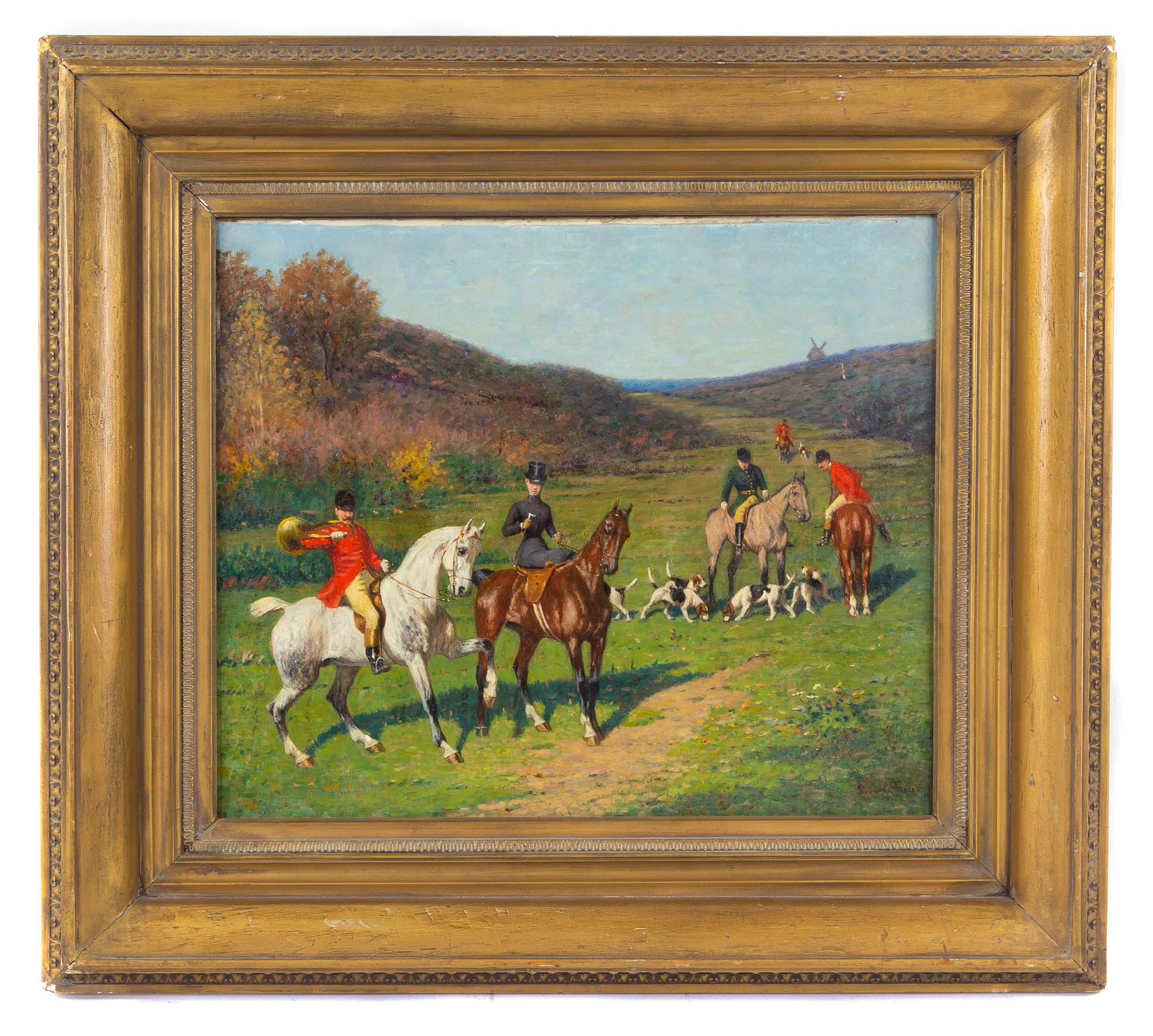 English School, (Late 19th Century), Hunting Party