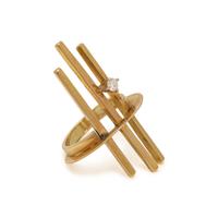YELLOW GOLD AND DIAMOND RING