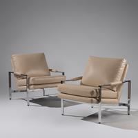Pair of lounge chairs, model 951 Thayer Coggin USA, 1966