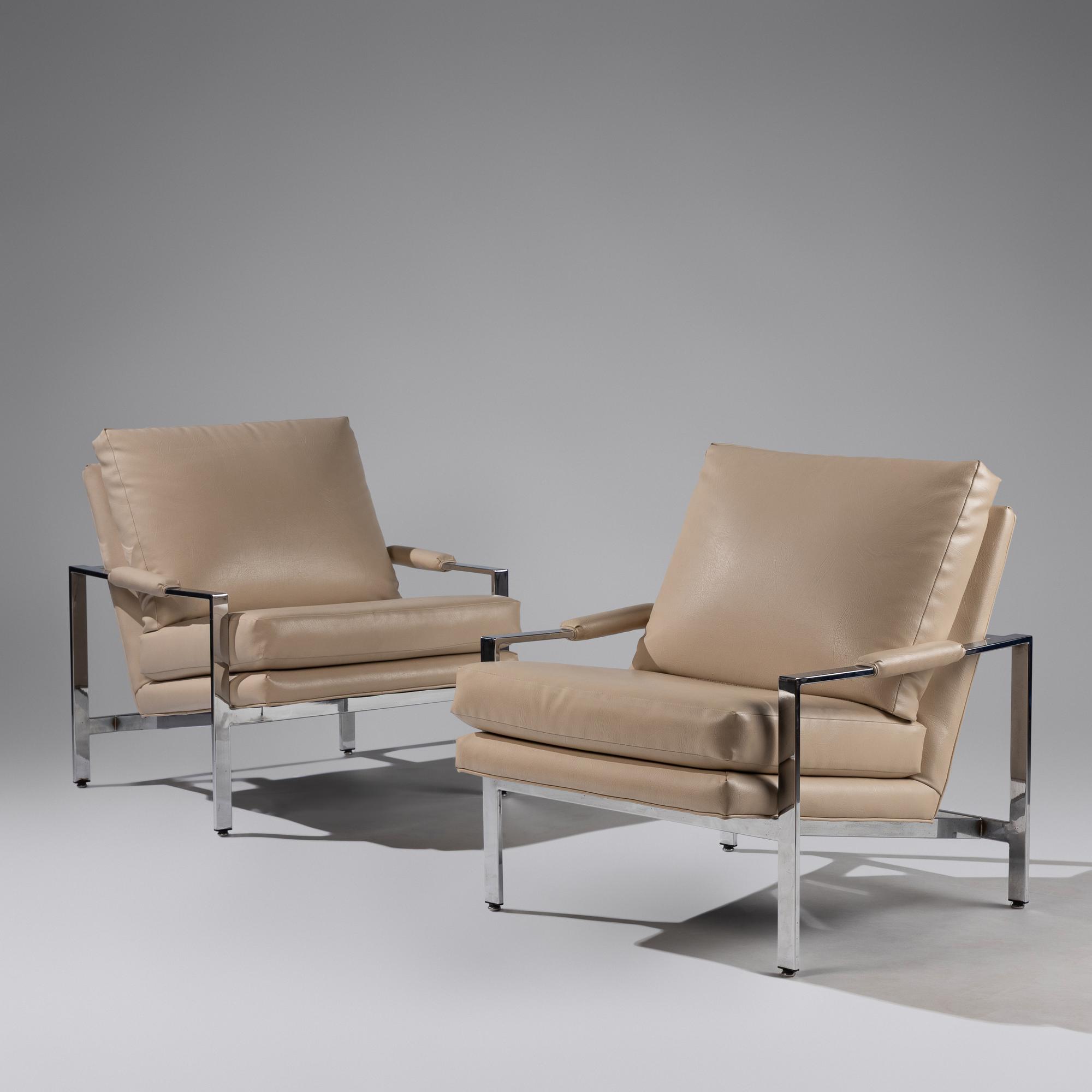 Pair of lounge chairs, model 951 Thayer Coggin USA, 1966