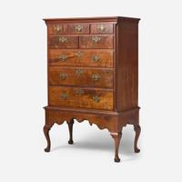 A Queen Anne walnut chest-on-frame Delaware Valley, late 18th century