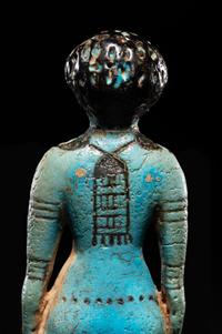 An Egyptian Faience Female Figure