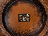 A Chinese Parcel-Gilt Bronze Incense Burner