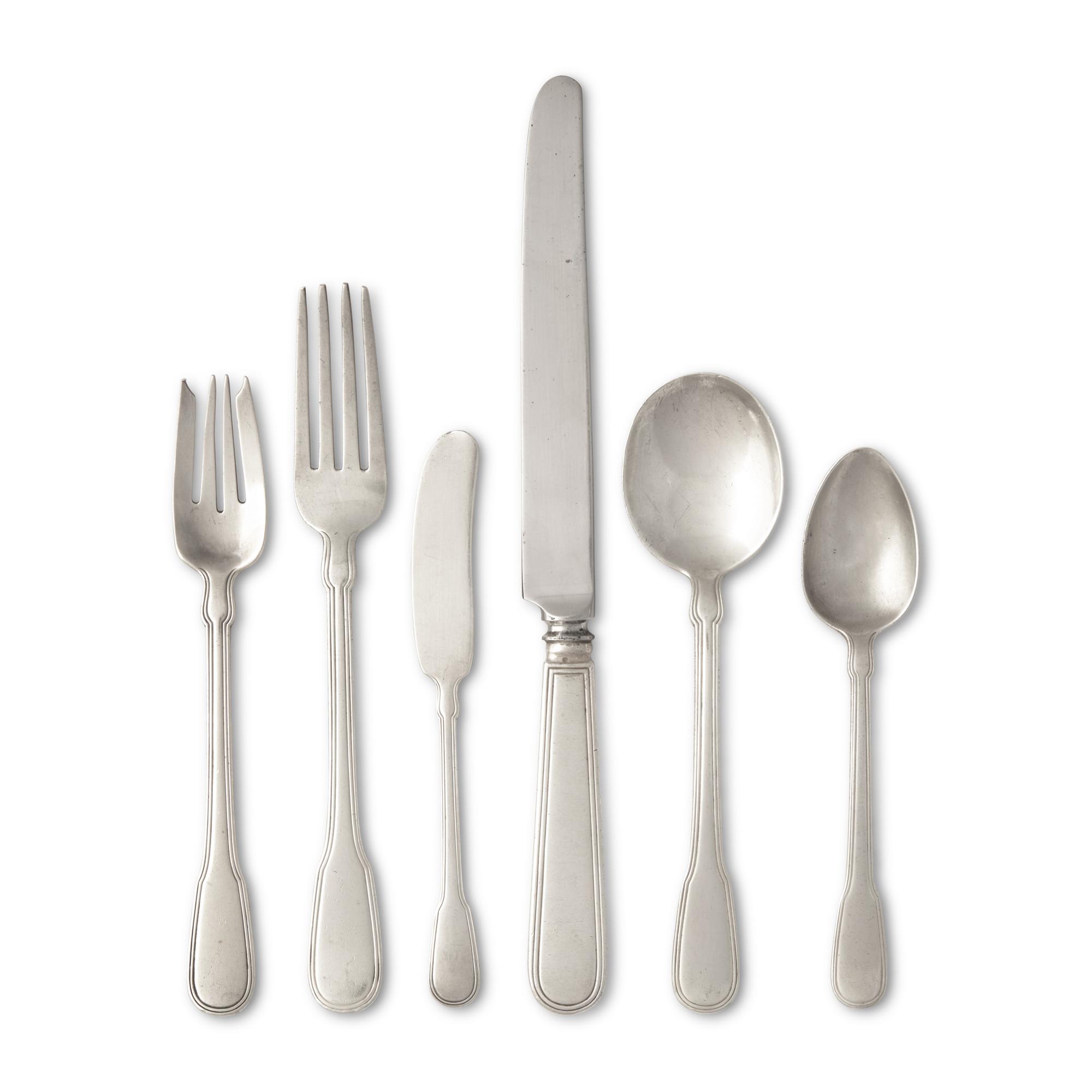A Tiffany and Co. Gramercy Silver Flatware Service