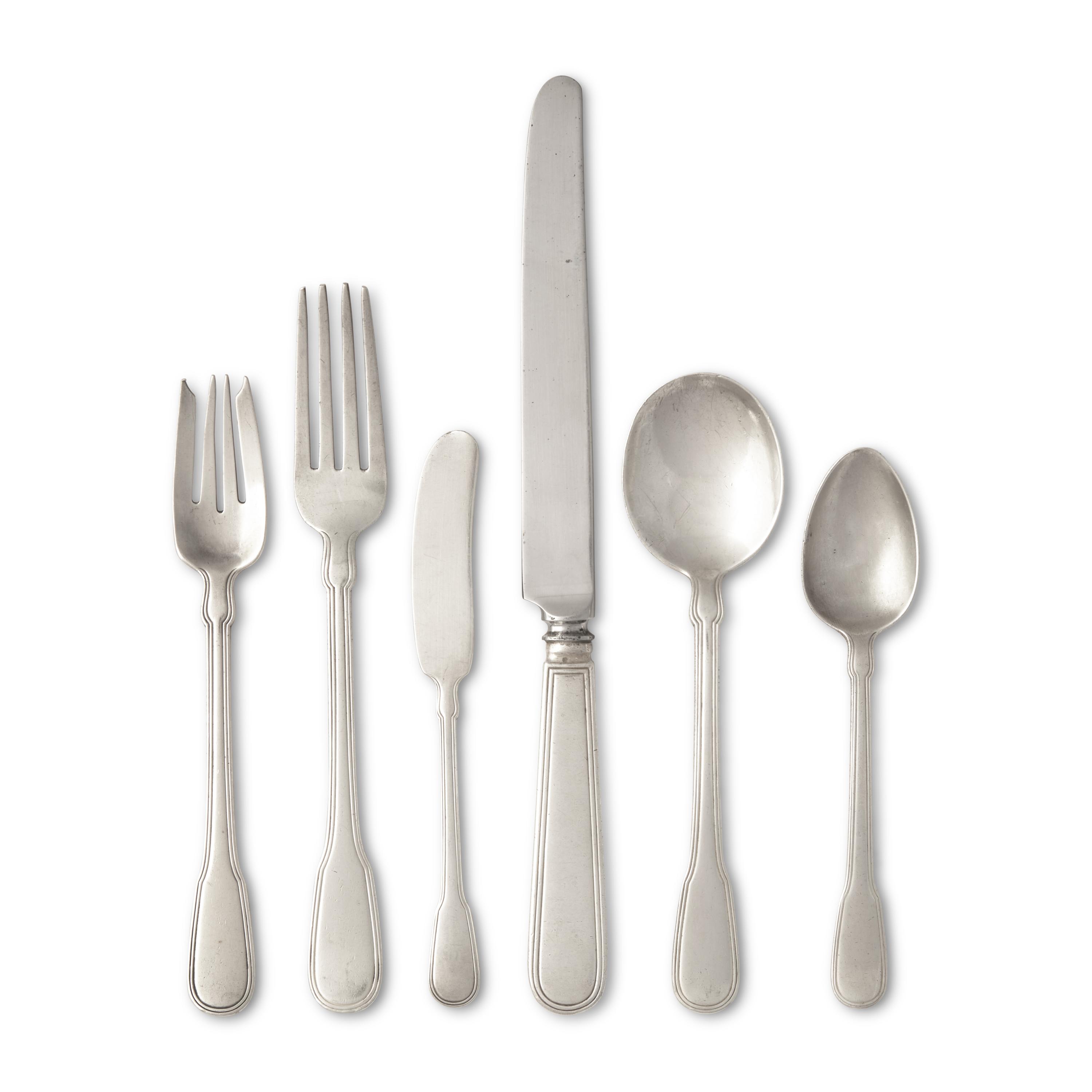 A Tiffany and Co. Gramercy Silver Flatware Service