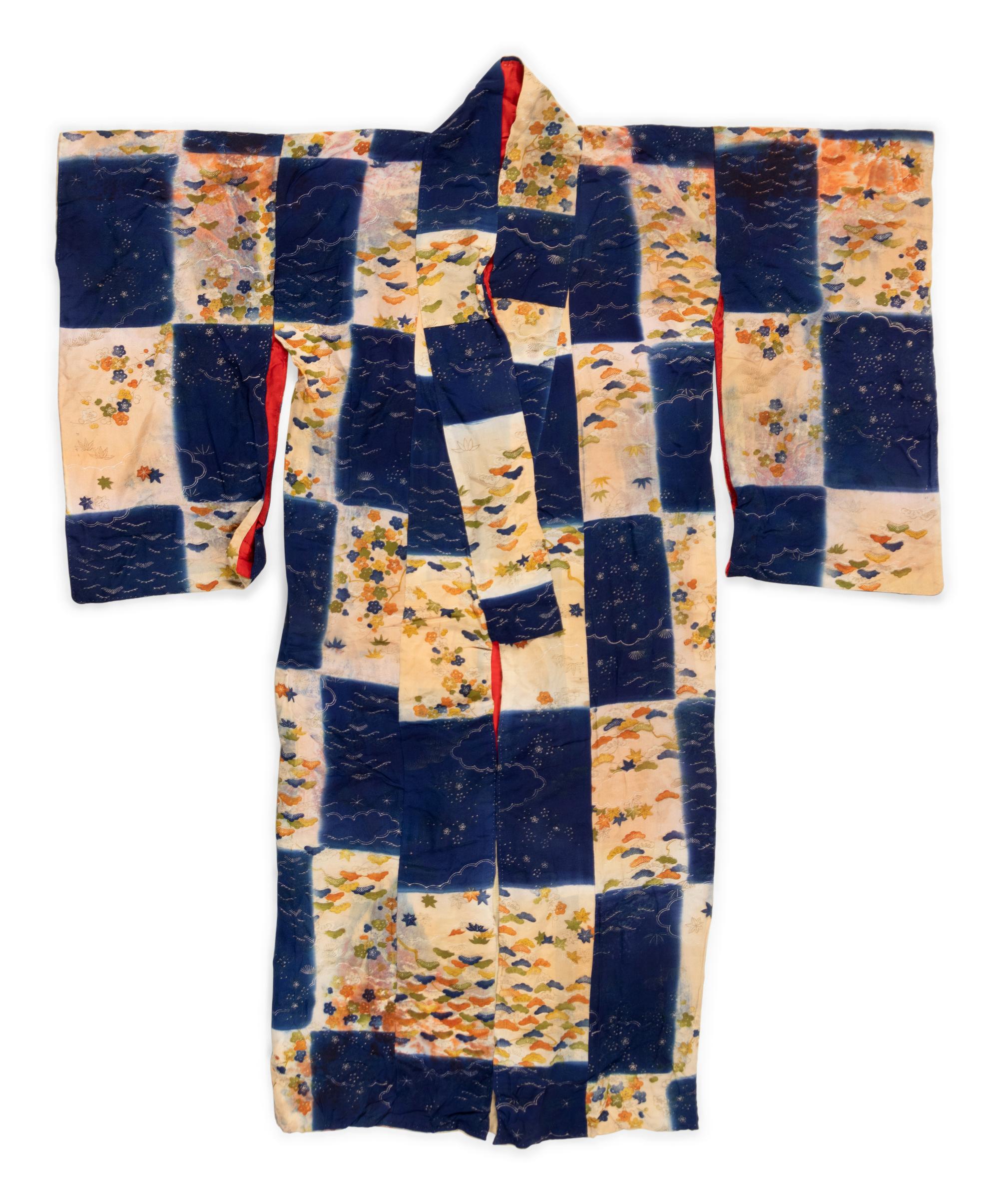 Three Japanese Silk Textile Articles