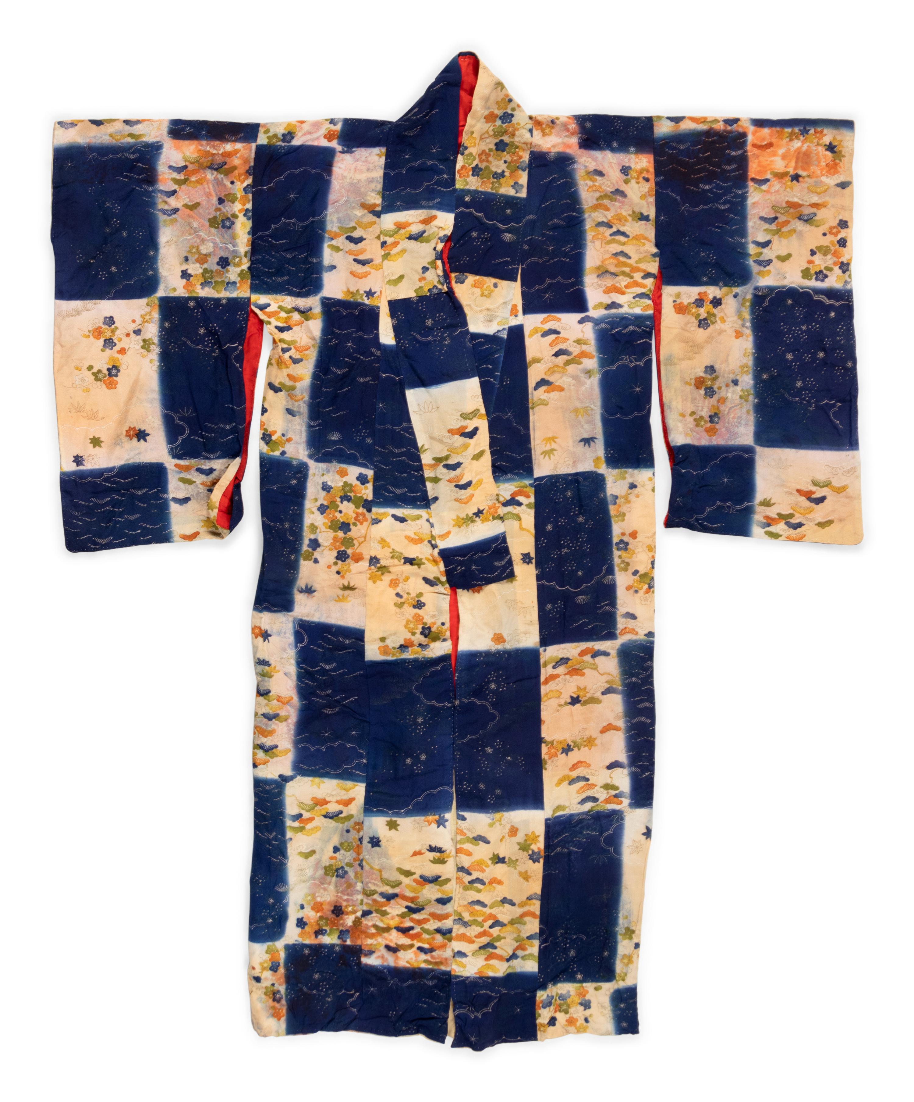 Three Japanese Silk Textile Articles