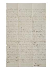[CIVIL WAR]. Letter from Captain Henry R. Sibley in which he expresses his pro-Emancipation sentiments. New Iberia, Louisiana, 29 November 1863.