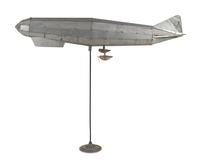A Large Sheet Metal Floating Zeppelin Toy