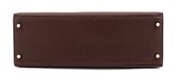 An Hermès Brown Togo 36cm Kelly, 10" H x 14" W x 5" D; Handle drop: 3.5".