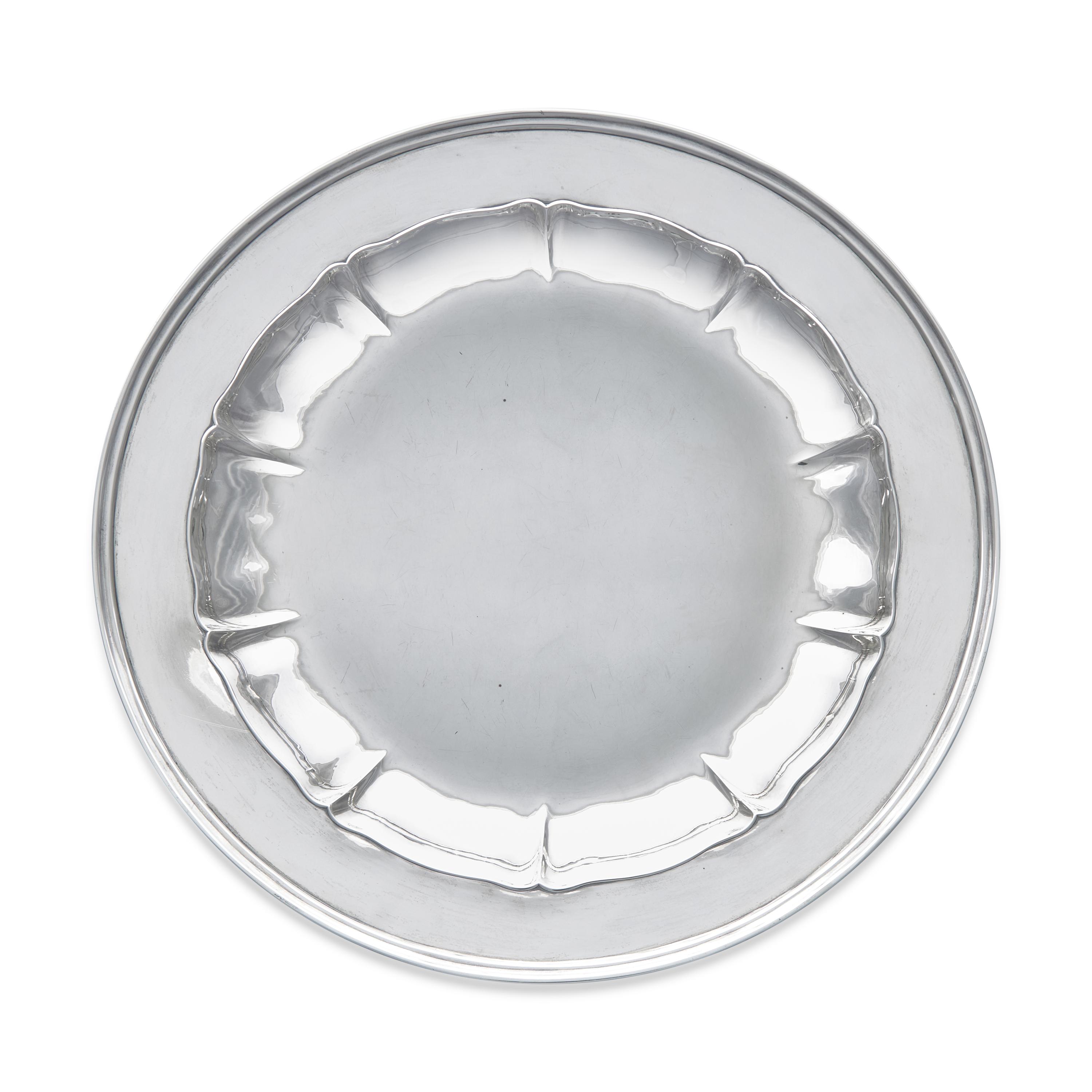 An Arts and Crafts Sterling Silver Round Tray