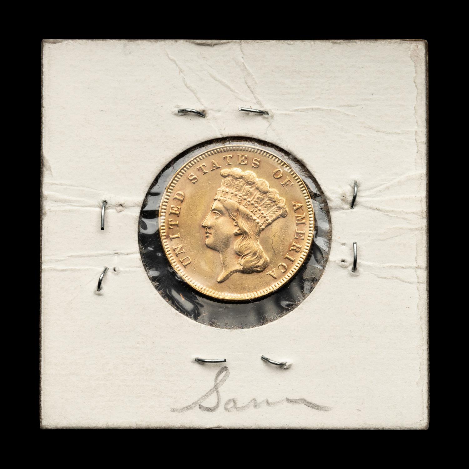An 1878 Indian Princess $3 Gold Coin