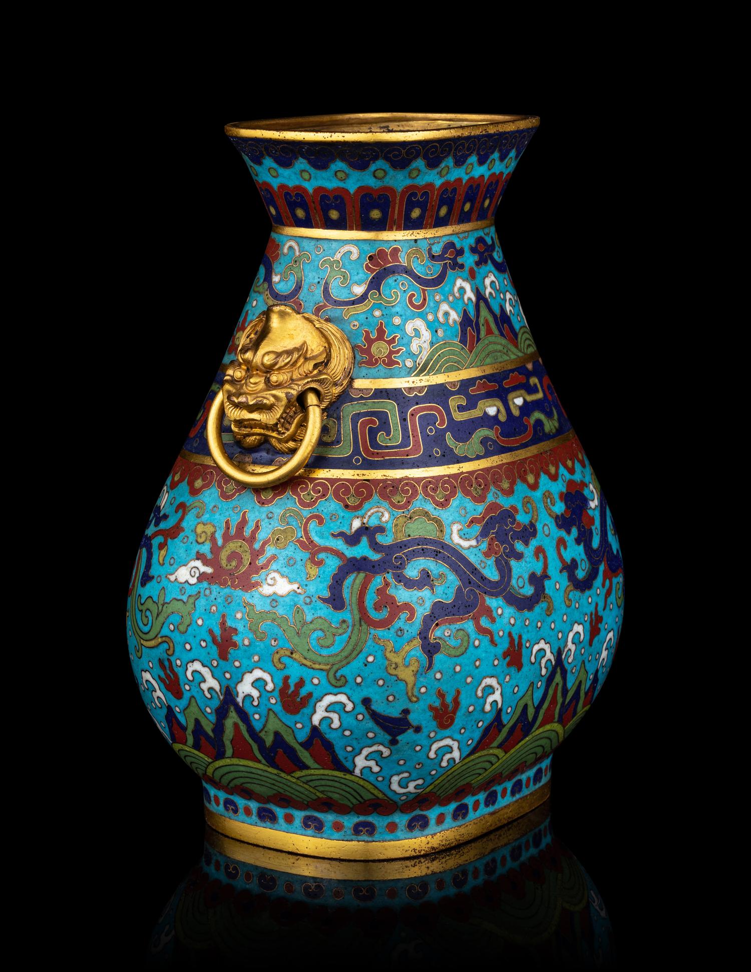 A Cloisonné Enamel Vase