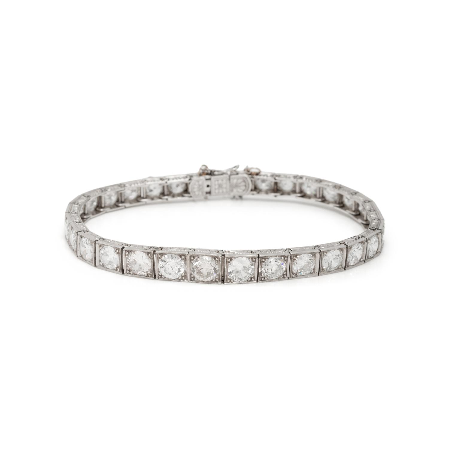 ART DECO, DIAMOND BRACELET