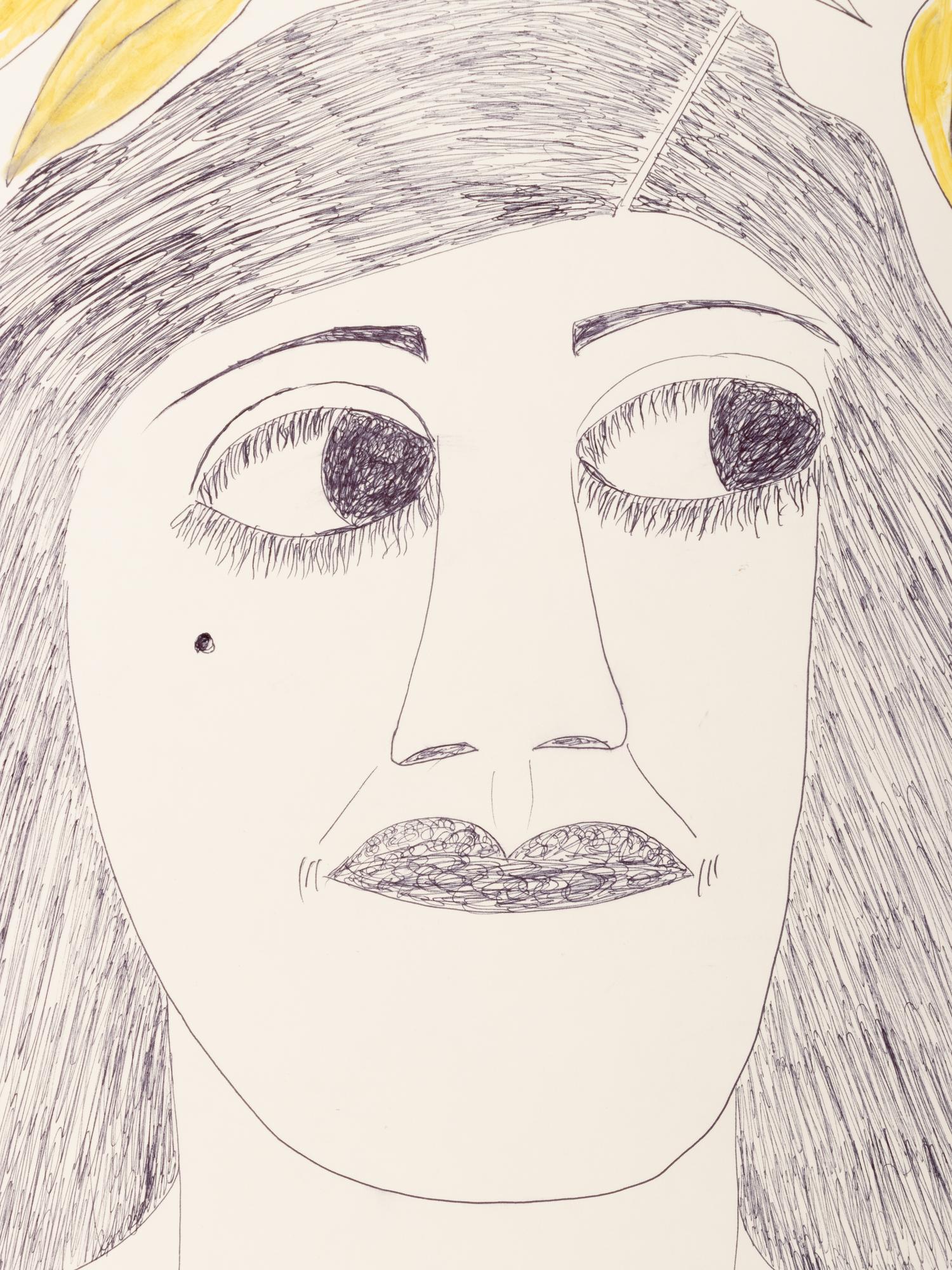 Untitled (Woman with Yellow Leaves)