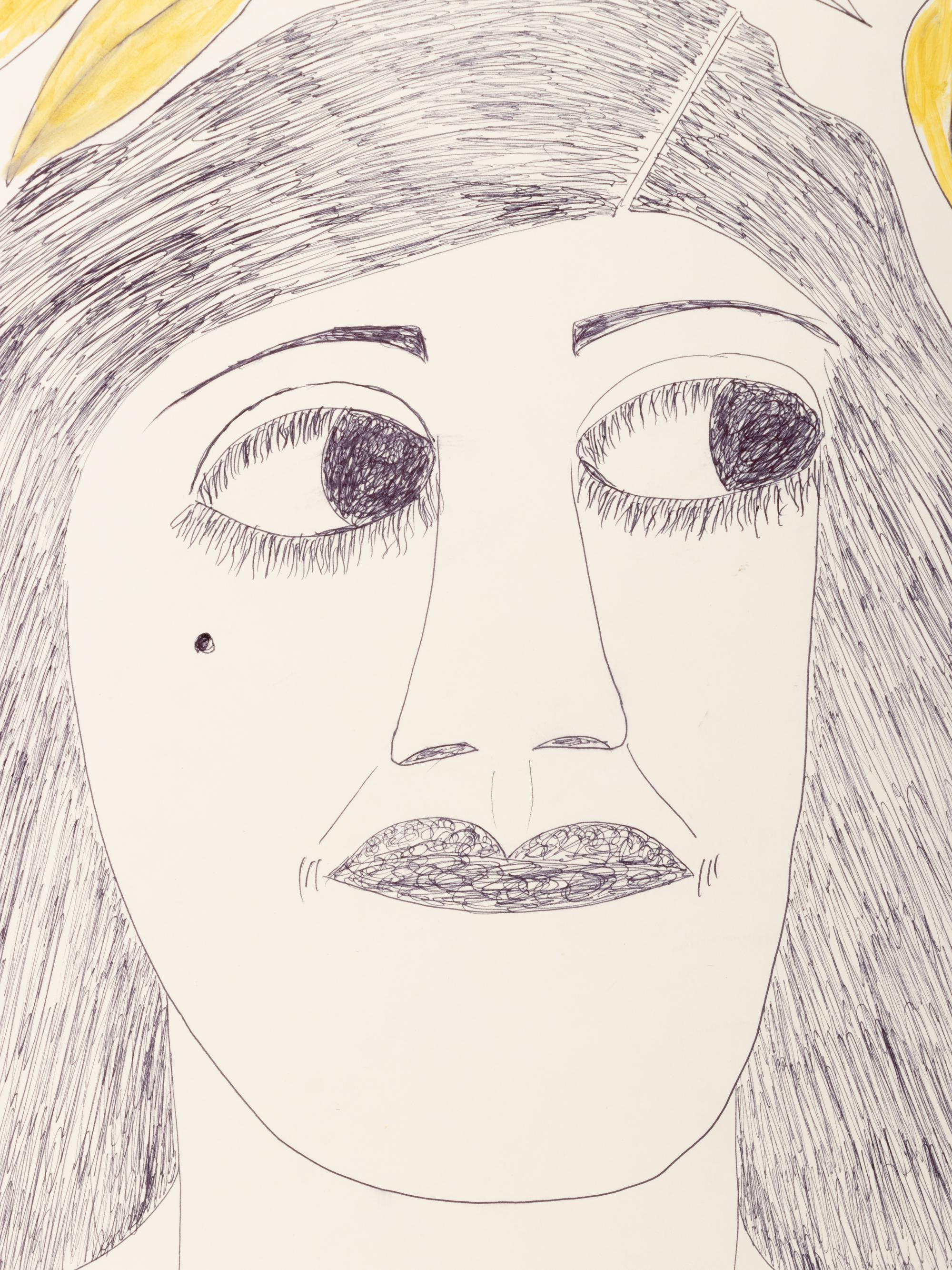 Untitled (Woman with Yellow Leaves)