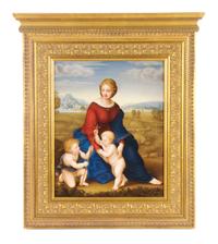 A Royal Vienna Porcelain Plaque, Height of plaque 15 7/8 x width 12 7/8 inches.