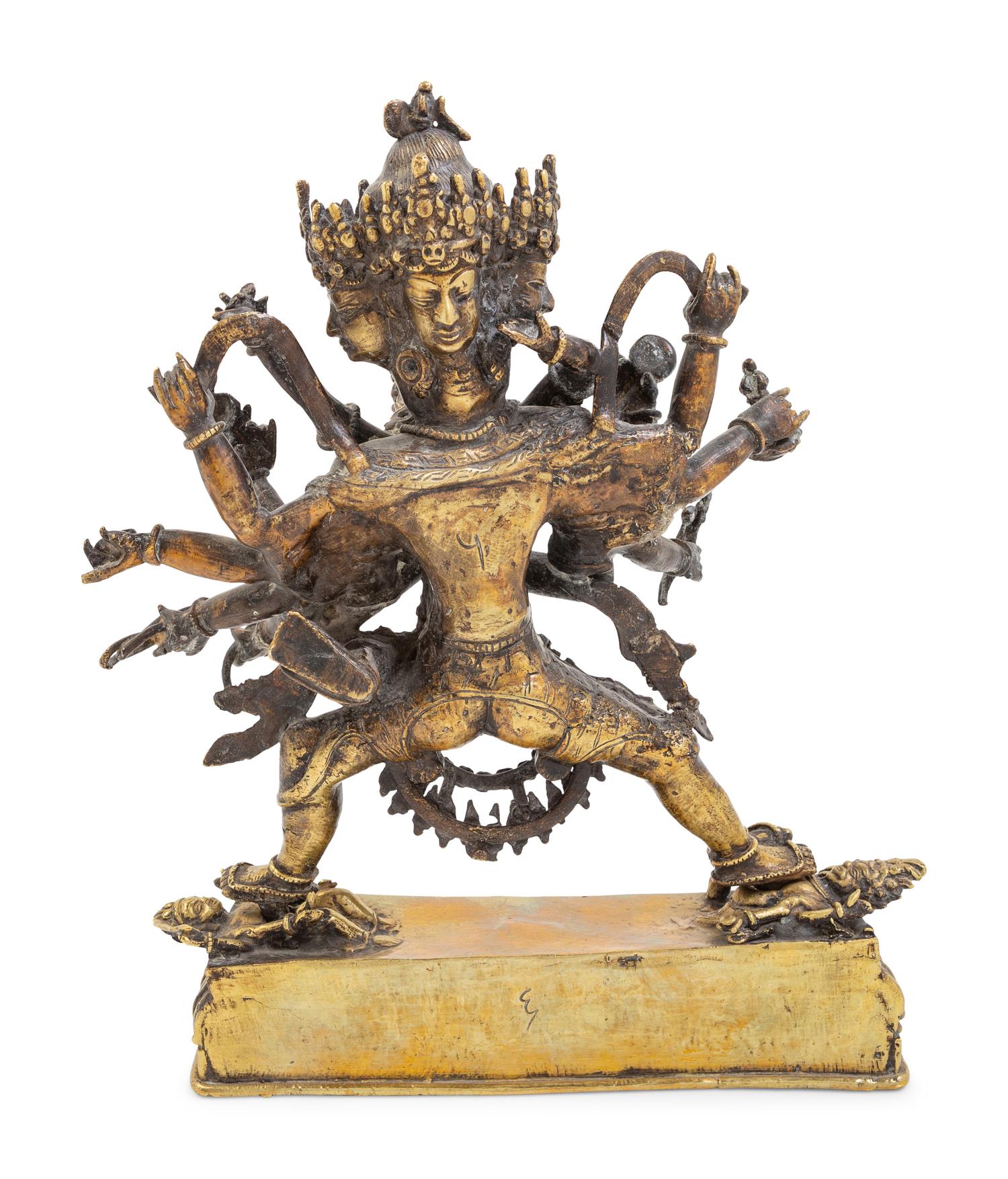 [APPROVED FOR DONATION] A Sino-Tibetan Gilt Bronze of Bodhisattva and Consort