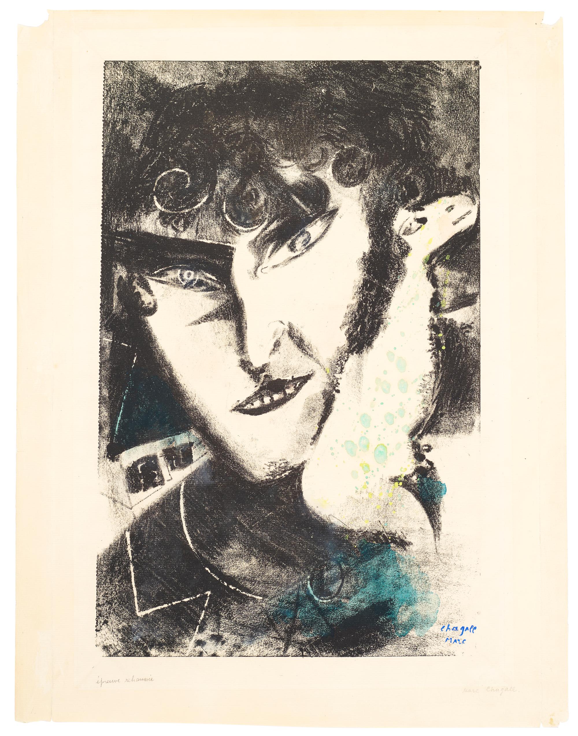Auto-portrait avec chèvre , 1922-23