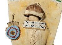 Ute Beaded Hide Doll Cradle