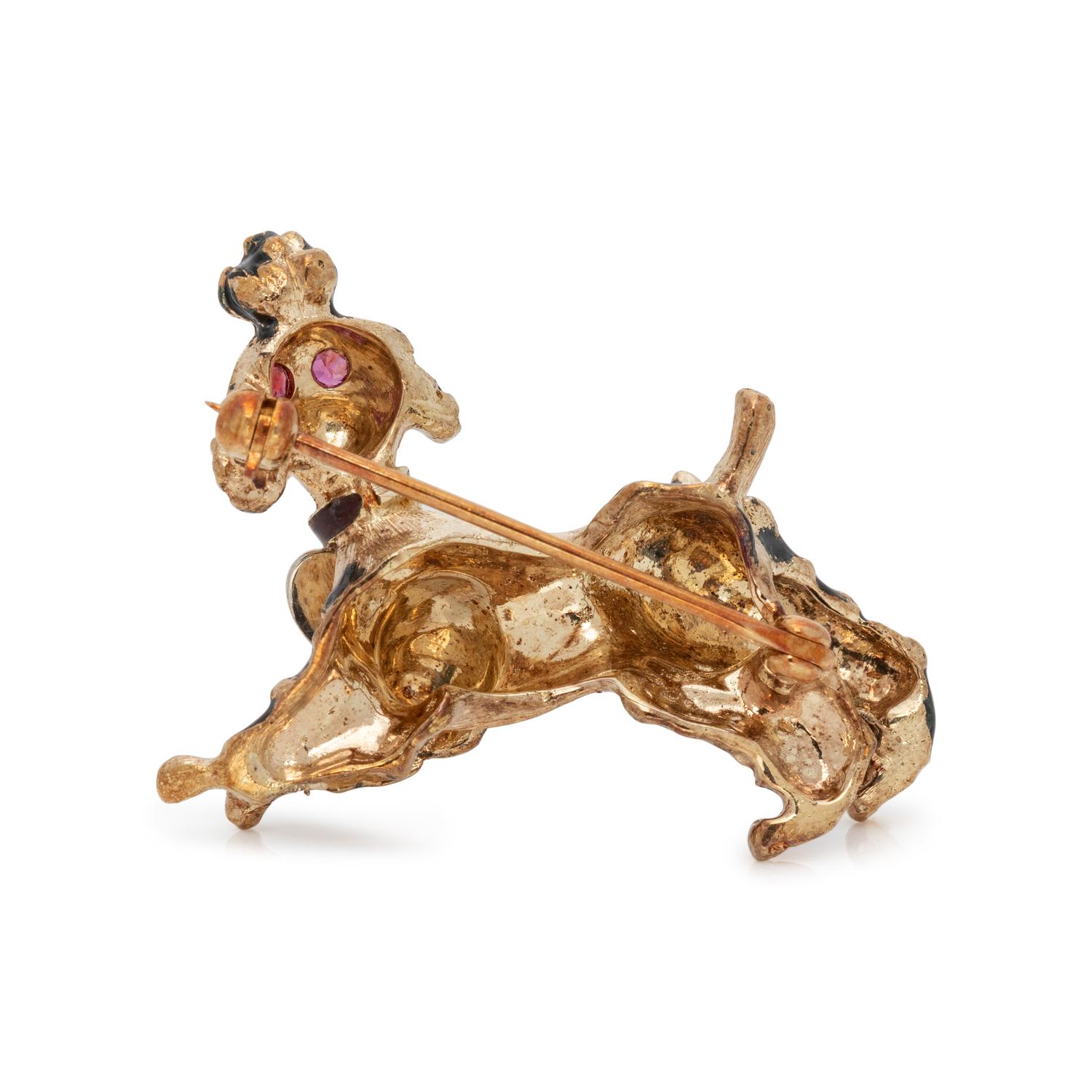 COLLECTION OF YELLOW GOLD ANIMAL BROOCHES